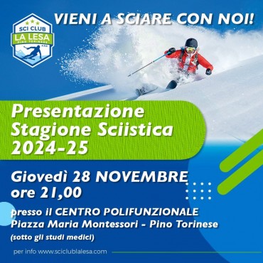 SAVE THE DATE: Presentazione stagione sciistica 2024-2025